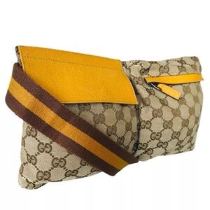 Gucci GG double pocket Belt Bag